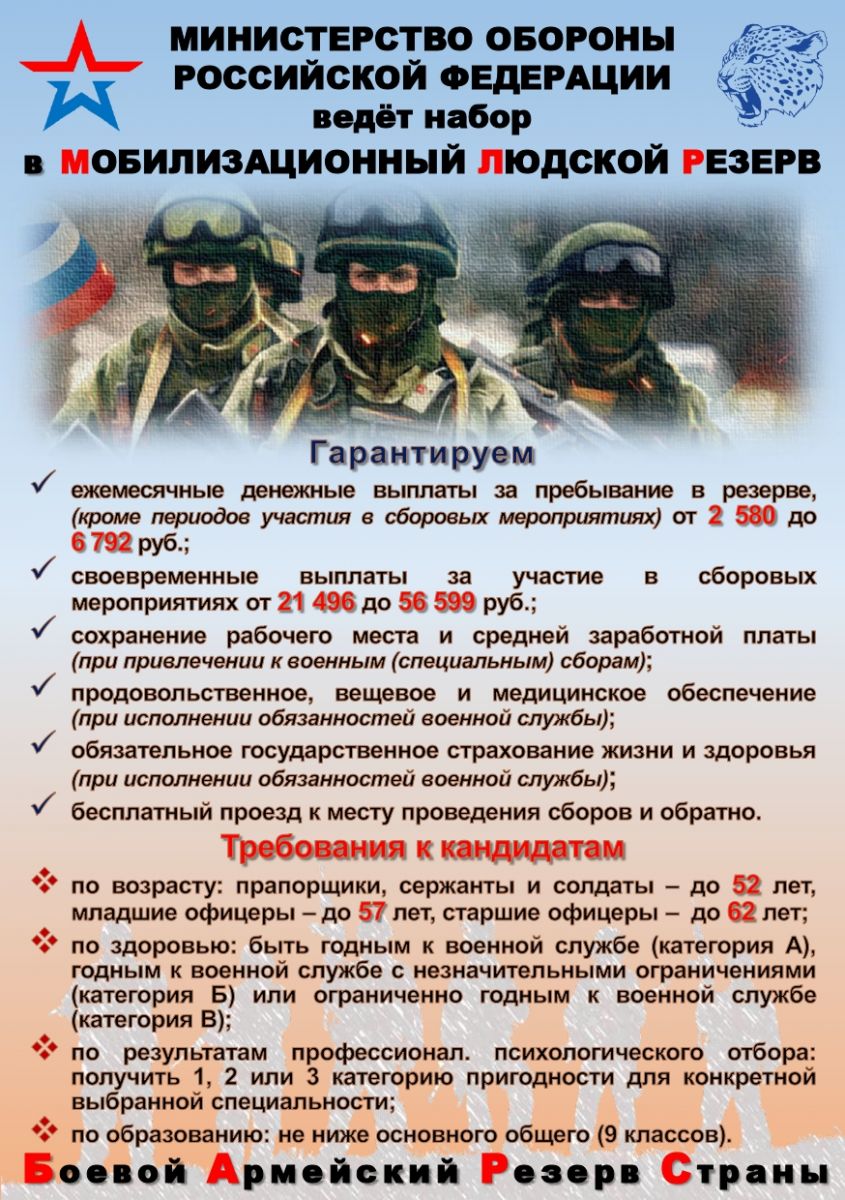 МОБИЛИЗАЦИОННЫЙ ЛЮДСКОЙ РЕЗЕРВ
